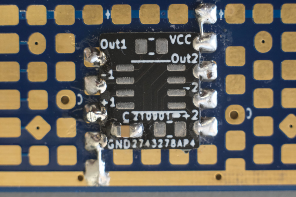 SMD Breadboard mit SO-8 breakout board